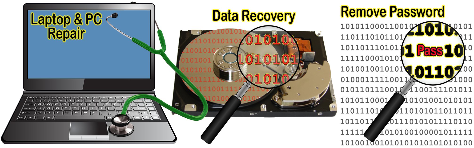 Trilogic Laptop Repair Data Recovery Password Removal